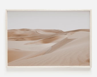 Sand Dune Wall Art Print, Desert Home Decor, Death Valley Photography, Sandy Dunes Printable, California Desert, Downloadable Print