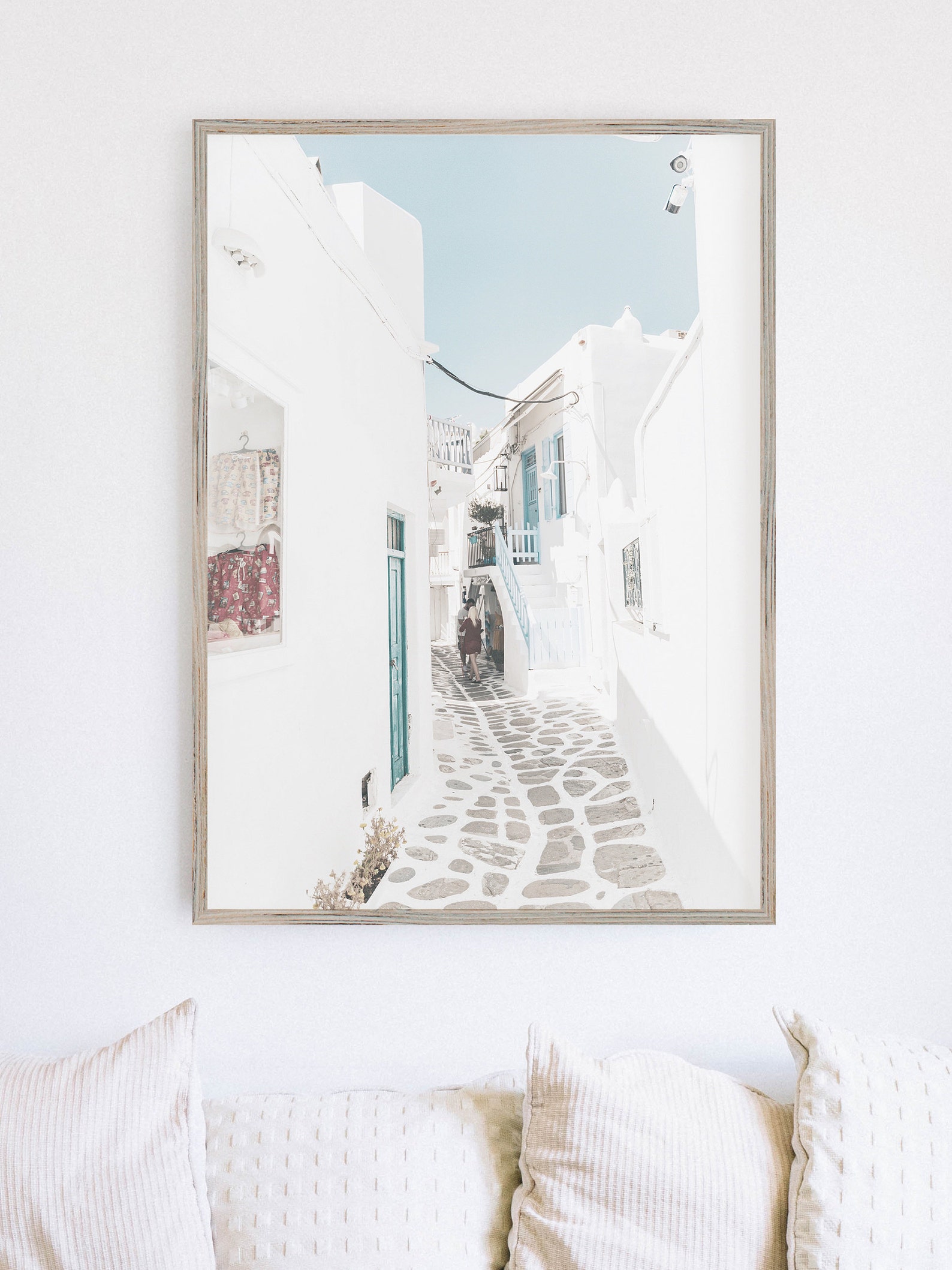 Santorini Greek Wall Art Travel Print Santorini Wall Art Etsy