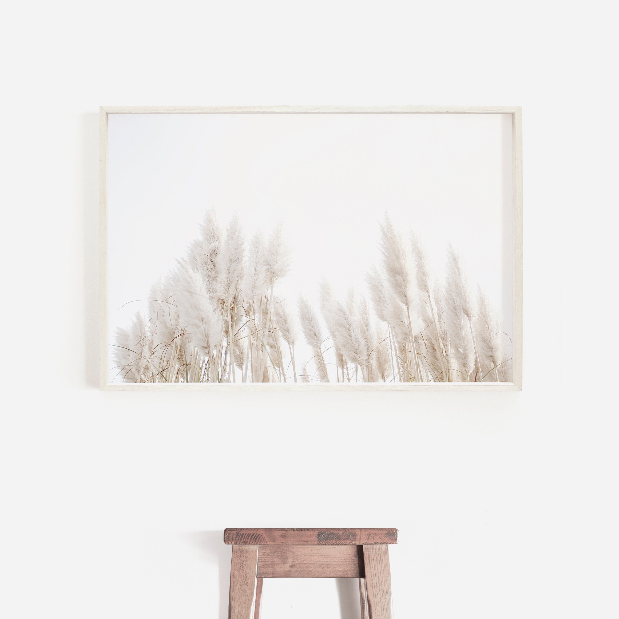 Boho Pampas Grass Print Large Wall Art Pampas Grass Wall Etsy UK