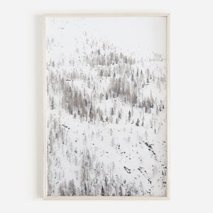 Snowy Winter Forest, Snowy Trees Print, Winter Wonderland, Pine Forest Snow, Winter Wall Art, Rustic Winter Print, Forest Wall Art, Winter