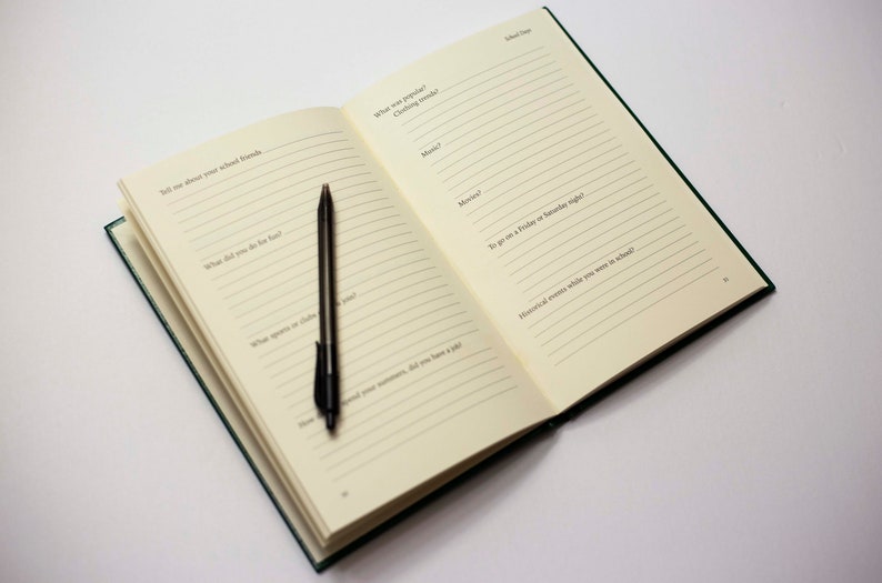 Life Story Guided Journal gift for seniors