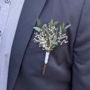 Broche fleur costume pour homme - Le Couviet