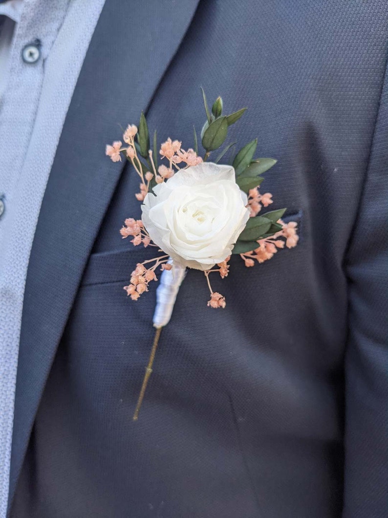 Boutonnière Fleurs Artificielle Pour Mariage, Neuf, Sans Marque