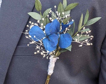 Boutonnière mariage vrai fleurs éternelles