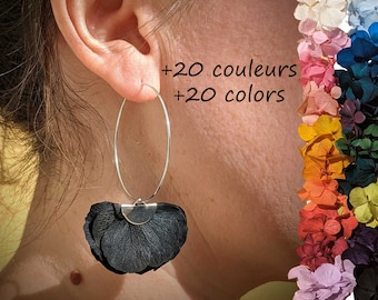 Stabilized flower earrings