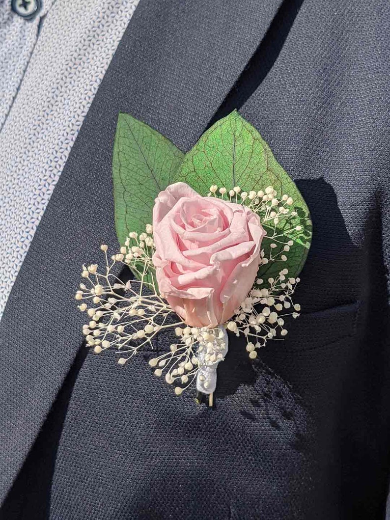 Boutonniere Mariage Homme Fleurs Naturelles