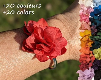 Bracelet en vrai fleurs éternelles