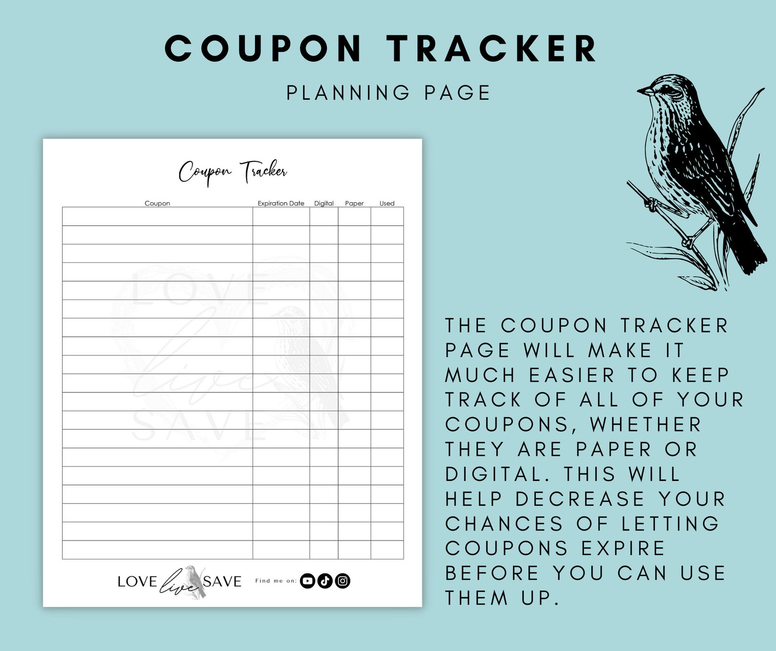 Couponing Planner Printable Set - Etsy