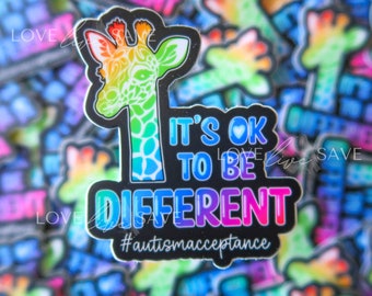 It's OK To Be Different Autism Acceptance Sticker
