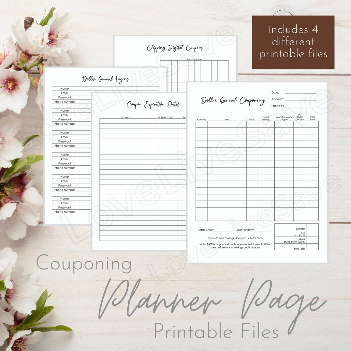 Couponing Printables | Etsy