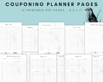 Couponing Planner Printable Set