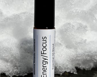 Energy Focus Essential Oil Roller: Peppermint & Wild Orange (10ml)