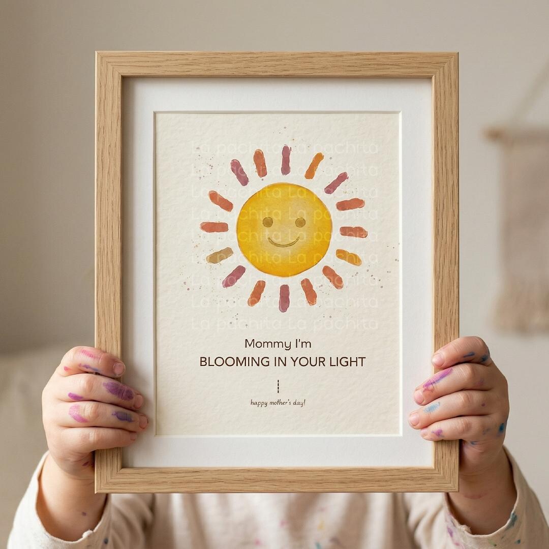 Mother's Day Handprint Sun Craft | Kids Blooming in Your Light Keepsake ...