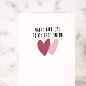 Best Friend Birthday Card Friend Birthdays Special Cards - Etsy UK