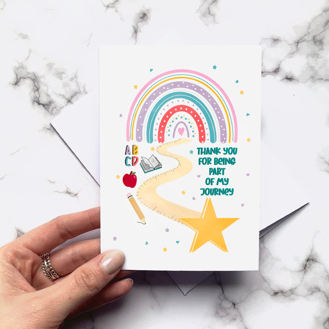 Thank You for Being Part of My Journey Thank You Greeting - Etsy UK