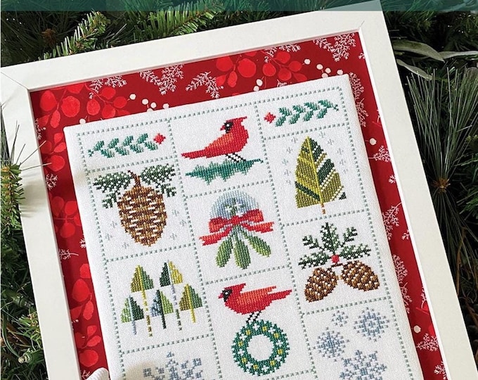 Winterly Sampler Cross Stitch Pattern by Robin Pickens, RPCSP-WS410