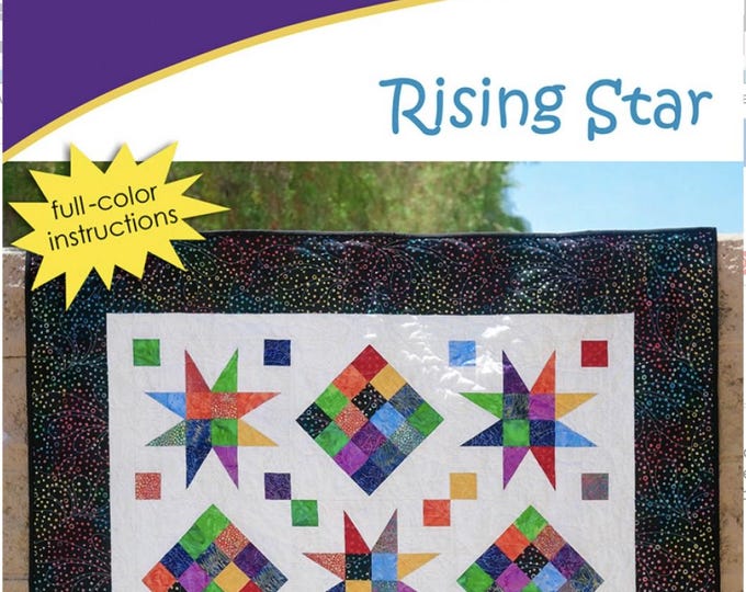Rising Star Quilt Pattern by Daniela Stout for Cozy Quilt Designs, SRR-RS2