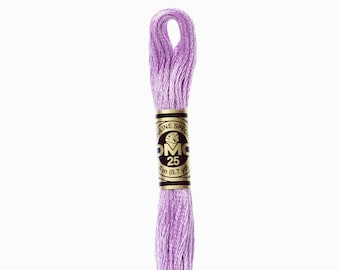 DMC 554 - Light Violet, 6 Strand Embroidery Floss 100% Cotton 8.7 Yards Per Skein