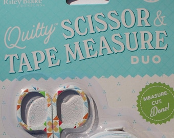 Quilty Scissor & Tape Measure Duo by Riley Blake Designs, ST-48384