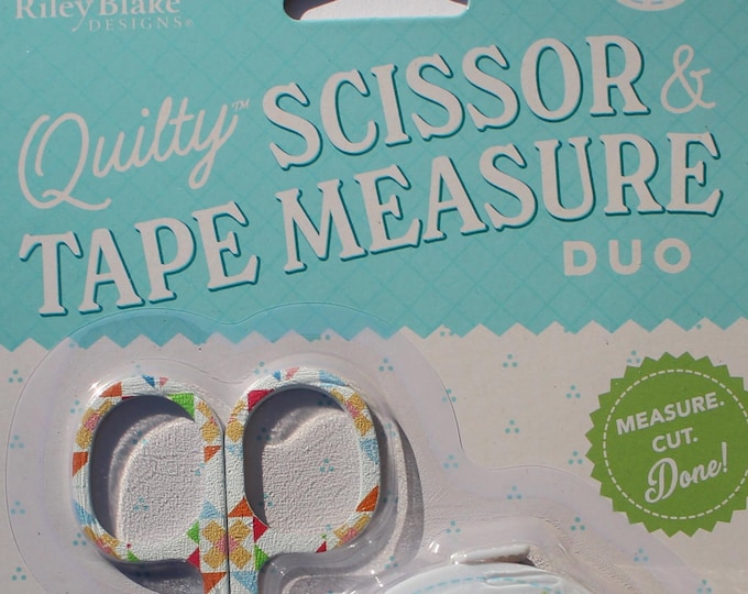 Quilty Scissor & Tape Measure Duo by Riley Blake Designs, ST-48384