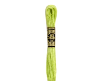 DMC 16 - Light Chartreuse, 6 Strand Embroidery Floss 100% Cotton 8.7 Yards Per Skein