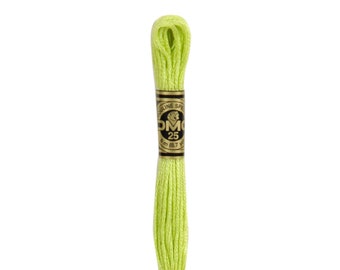 DMC 16 - Light Chartreuse, 6 Strand Embroidery Floss 100% Cotton 8.7 Yards Per Skein