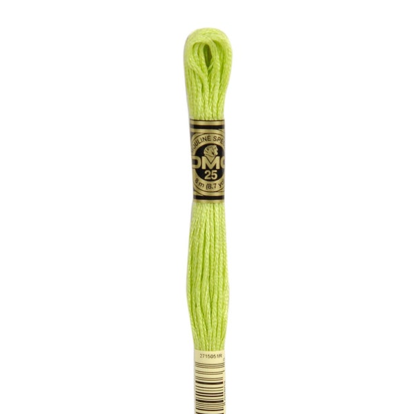 DMC 16 - Light Chartreuse, 6 Strand Embroidery Floss 100% Cotton 8.7 Yards Per Skein