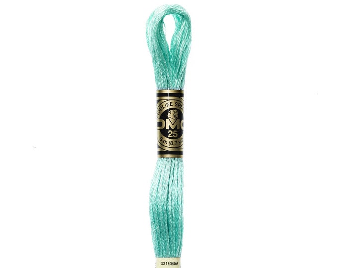 DMC 964 - Light Sea Green, 6 Strand Embroidery Floss 100% Cotton 8.7 Yards Per Skein