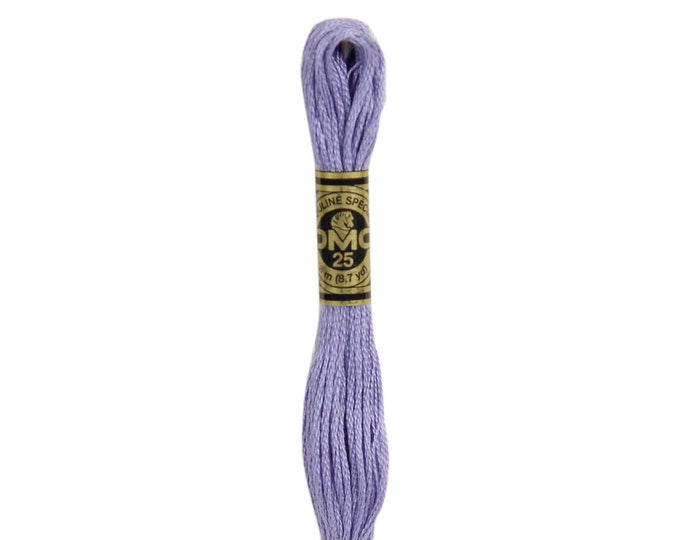 DMC 30 - Medium Light Blueberry, 6 Strand Embroidery Floss 100% Cotton 8.7 Yards Per Skein