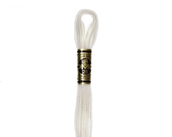 DMC 3865- Winter White, 6 Strand Embroidery Floss 100% Cotton 8.7 Yards Per Skein