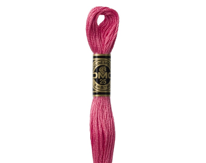 DMC 961 - Dark Dusty Rose, 6 Strand Embroidery Floss 100% Cotton 8.7 Yards Per Skein