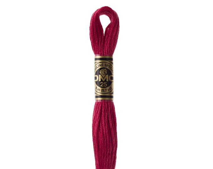 DMC 3831 - Dark Raspberry, 6 Strand Embroidery Floss 100% Cotton 8.7 Yards Per Skein