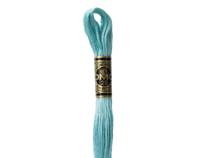 DMC 3766 - Light Peacock Blue, 6 Strand Embroidery Floss 100% Cotton 8.7 Yards Per Skein