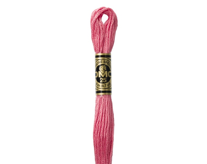 DMC 3833 - Light Raspberry, 6 Strand Embroidery Floss 100% Cotton 8.7 Yards Per Skein