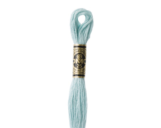 DMC 3811 - Very Light Turquoise, 6 Strand Embroidery Floss 100% Cotton 8.7 Yards Per Skein