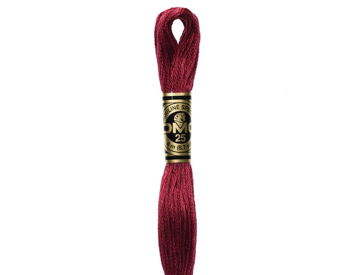 DMC  816 - Garnet, 6 Strand Embroidery Floss 100% Cotton 8.7 Yards Per Skein