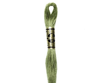 DMC 3364 -  Pine Green, 6 Strand Embroidery Floss 100% Cotton 8.7 Yards Per Skein