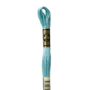 DMC 3766 - Light Peacock Blue, 6 Strand Embroidery Floss 100% Cotton 8.7 Yards Per Skein