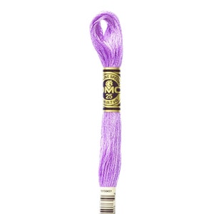 May include: A spool of DMC embroidery floss in color 209, a light purple shade. The spool is labeled with the DMC logo and the number 209.