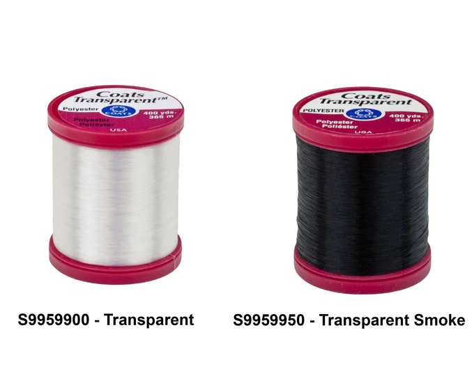 Coats & Clark Transparent Polyester Thread 400 Yds, Art. S995