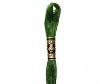 DMC 3345 - Dark Hunter Green, 6 Strand Embroidery Floss 100% Cotton 8.7 Yards Per Skein