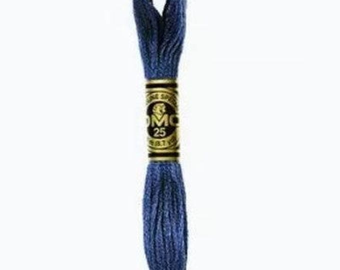 DMC 312 - Very Dark Navy Blue, 6 Strand Embroidery Floss 100% Cotton 8.7 Yards Per Skein
