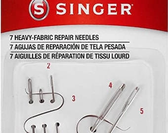 Singer 7 Heavy-Fabric Repair Needles, S01025