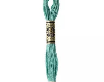 DMC  3849 - Light Teal Green, 6 Strand Embroidery Floss 100% Cotton 8.7 Yards Per Skein