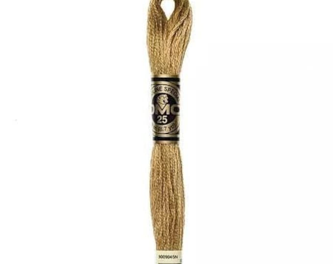 DMC  3045 - Dark Yellow Beige, 6 Strand Embroidery Floss 100% Cotton 8.7 Yards Per Skein