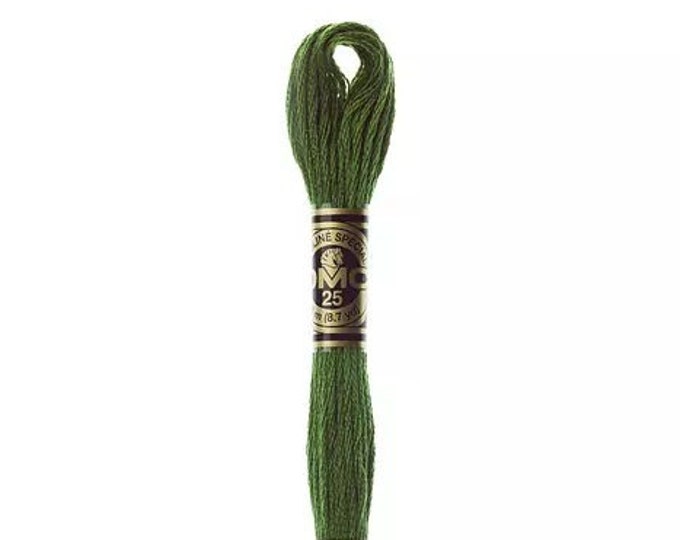 DMC 906 - Medium Parrot Green, 6 Strand Embroidery Floss 100% Cotton 8.7 Yards Per Skein