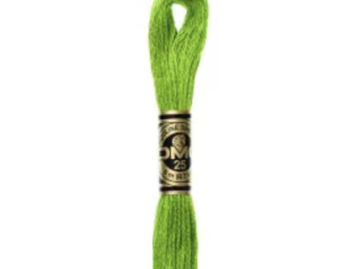 DMC 906 - Medium Parrot Green, 6 Strand Embroidery Floss 100% Cotton 8.7 Yards Per Skein