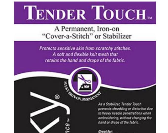 Sulky Tender Touch, Permanent Iron-On Stabilizer - White, Medium Weight 2 - 664-010in x 36in