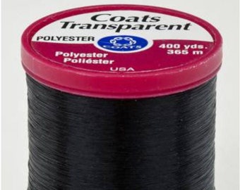 Coats & Clark Transparent Polyester Thread 400 Yds, Art. S9959950-SMOKE