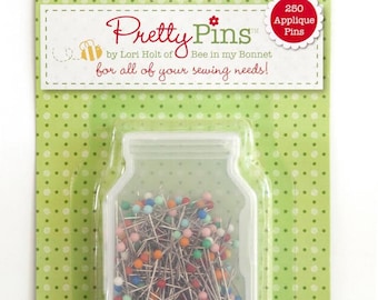 Riley Blake Applique Pretty Pins by Lori Holt - 250 Appliqué Pins - ST-8644